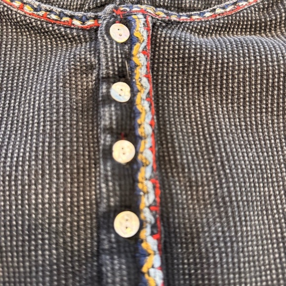 Soft surroundings womens Cobi Thermal velvet trim gray ashy wash Size SP - Picture 13 of 13